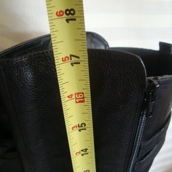 Naturalizer Jessie Tall Leather Buckle Riding Boots Womens Black. Size 8M - Picture 5 of 11